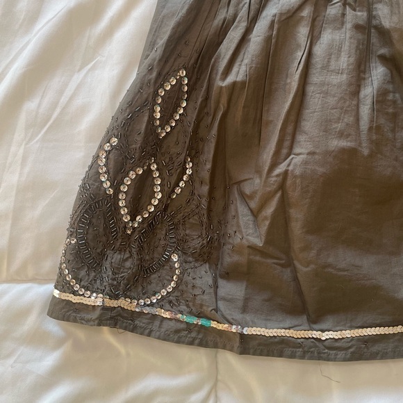 Gap Vintage Mini Sequin Army Green Skirt - Picture 8 of 9